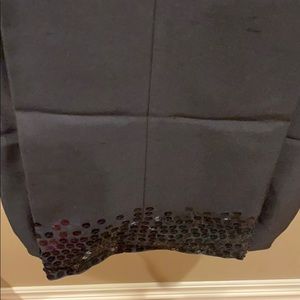 100% Silk Black Dress slack with sequin detail